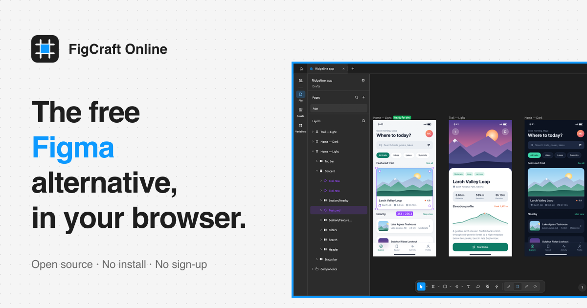 Ridgeline UI design system – Free FigCraft Template | FigCraft Online